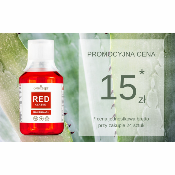 Orthosept ORTHOSEPT ČERVENÝ CLASSIC 200ml 0,2% CHX