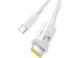 Baseus Gem Rychlonabíjecí kabel USB C na USB C 1 m 100 W Bílá