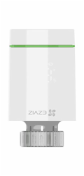 EZVIZ chytrá termostatická hlavice T55/ 55 mm x 95 mm/ 2x 1,5V AA baterie/ 3.0 V DC/ Zigbee/ bílá