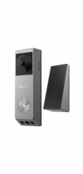 EZVIZ chytrá sada EP3X Pro/ Wi-Fi/ videotelefon/ bezdrátový zvonek/ rozlišení 2048x1296/ IP65/ stříbrný