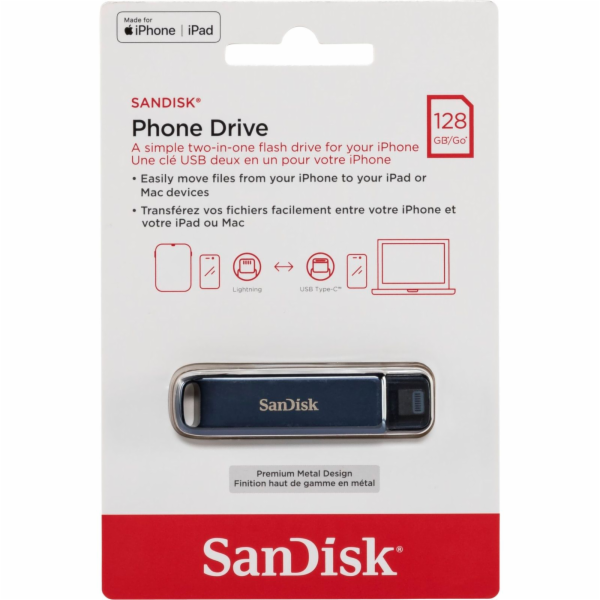 SanDisk Phone Drive - Jednotka USB flash - 128 GB - USB-C...