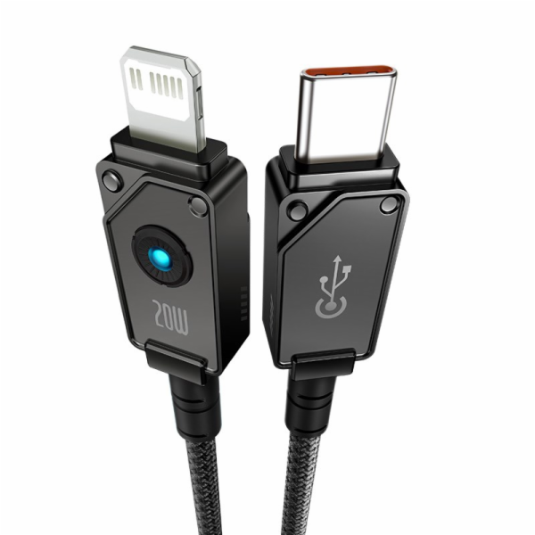 Baseus Unbreakable Kabel USB C na iP 1 m 20 W černý