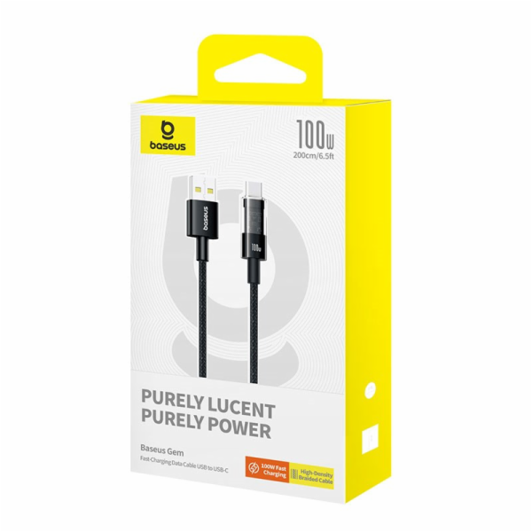 Baseus Gem Rychlonabíjecí kabel USB A na USB C 2 m 100 W ...