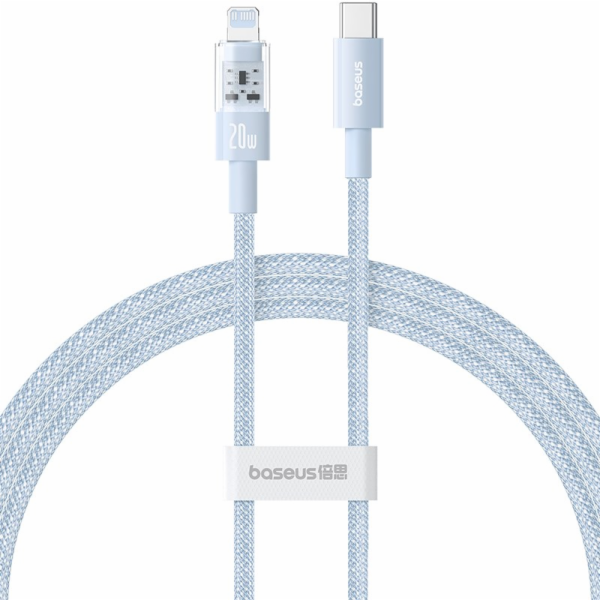 Baseus Gem Rychlonabíjecí kabel USB-C na iP 1 m 20 W Modrá