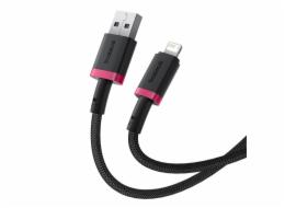 Baseus Dura Rychlonabíjecí kabel typu A na IP 2,4A 2 m černý, Červená