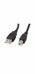 Lanberg USB kabel KABEL USB-A (M) -> USB-B (M) 2.0 1.0M ČERNÝ FERIT LANBERG