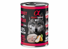 ALPHA SPIRIT WET Krůta s hruškou - mokré krmivo pro psy - 400g