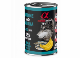 ALPHA SPIRIT WET Sardinka s banánem - mokré krmivo pro psy - 400g