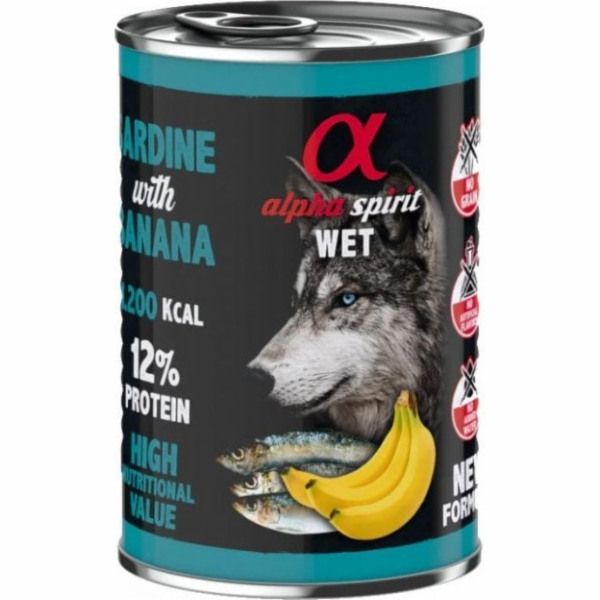 ALPHA SPIRIT WET Mono Sardinka s banánem - mokré krmivo p...