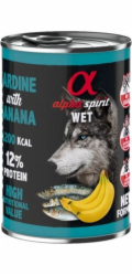 ALPHA SPIRIT WET Mono Sardinka s banánem - mokré krmivo pro psy - 400g