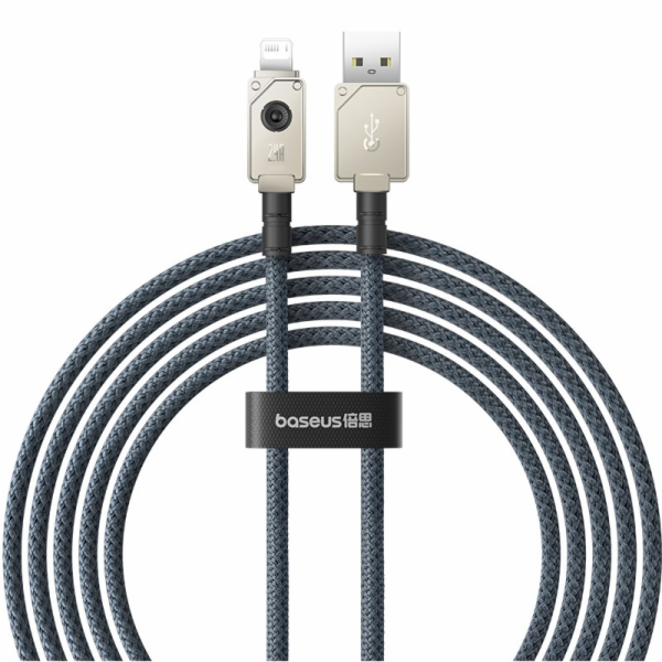 Baseus Unbreakable Kabel USB A na iP 2 m 5V-2,4A černý