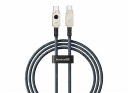 Baseus Unbreakable Kabel USB C na USB C 1 m 100 W bílá
