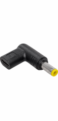 AKYGA Adaptér 5,5 x 2,5 zástrčka pro univerzální napájecí zdroj AK-ND-C01 USB-C / 5,5 x 2,5 mm
