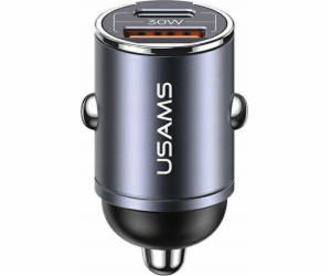 USAMS Nabíječka do auta 30W 1xUSB+1xUSB-C C38 Fast Charge...