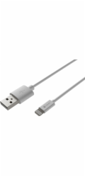 Natec Lightning (M)->USB-A(M) Kabel 2m MFI Prati White