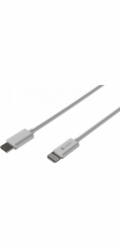 Natec Lightning (M)->USB-C (M) Kabel 2m MFI Prati White