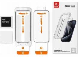 CRONG EasyShield Tempered Glass 2-Pack – iPhone 16 / iPhone 15 (2 kusy)