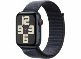 Apple Watch SE GPS + Cellular, 40mm půlnoční hliníkové pouzdro s inkoustovým sportovním páskem