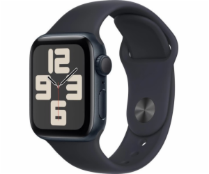 Apple Watch SE GPS, 40mm půlnoční hliníkové pouzdro s půl...
