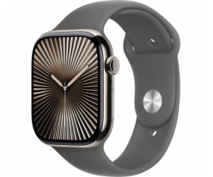 Apple Watch Series 10 GPS + Cellular, 46mm přírodní titan...