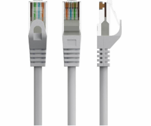 Gembird Propojovací kabel kat.6 měděný UTP 1m šedý