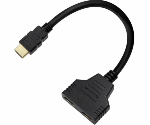 Savio Pasivní rozbočovač HDMI (M) - HDMI (F) x 2, AK-77