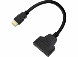 Savio Pasivní rozbočovač HDMI (M) - HDMI (F) x 2, AK-77