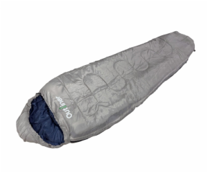 Spací pytel Outliner, modro/šedý, pravý, 220 cm
