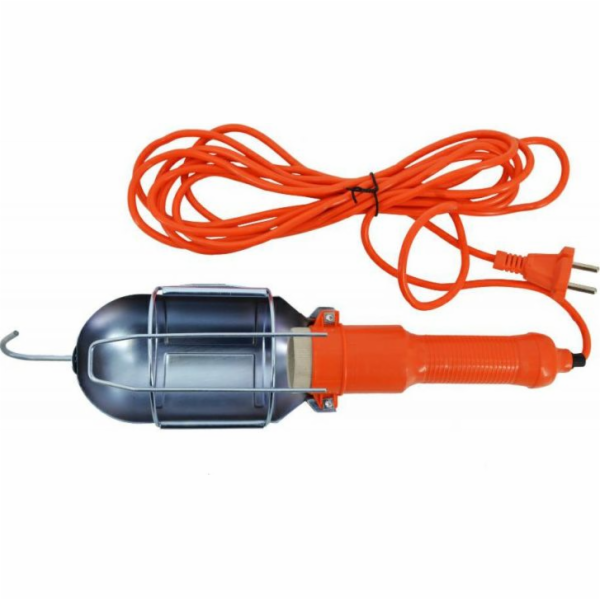 AWTools dílenská lampa oranžová 220V 5m gumová (AW17710)