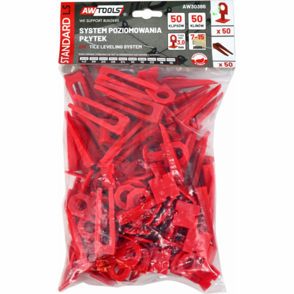 AWTools SYSTÉM VYROVNÁVÁNÍ OBKLADŮ STANDARD 3,0mm - 7-15m...
