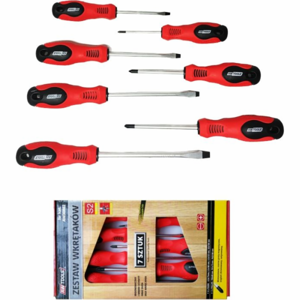 AWTools SADA ŠROUBOVAČŮ S2 / 7KS. / 3xSL / 2xPH / 2xPZ AW...