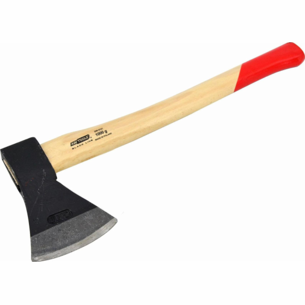 AWTools Tesařská sekera 1,0 kg dřevěná násada Black Line ...