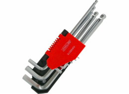AWTools imbusové klíče 9 kusů s kuličkou 1,5-10 (AW35015)