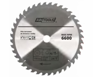 AWTools Kotoučová pila na dřevo 160 x 30/22/16 mm 24z (AW...