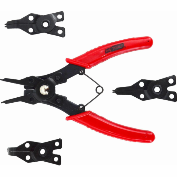 AWTools Kleště na pojistné kroužky 160mm s výměnnými hrot...