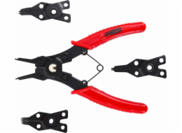 AWTools Kleště na pojistné kroužky 160mm s výměnnými hroty 4ks. Aw16600