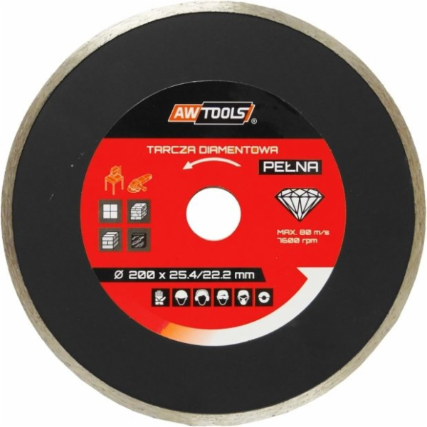 Diamantový kotouč AWTools 125 x 22,2 mm (AW44125)