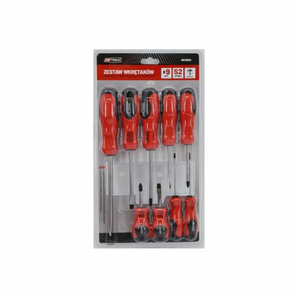 Sada šroubováků AWTools S2 9ks (AW36810)