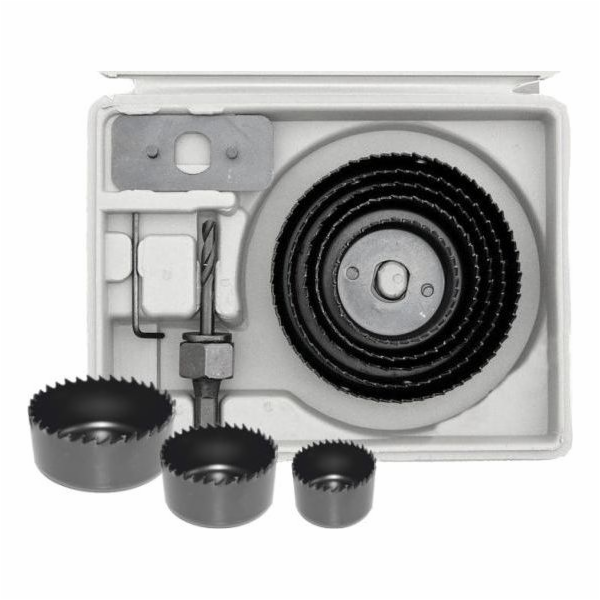 AWTools Děrovky na dřevo 50-100mm 8ks. (AW40507)
