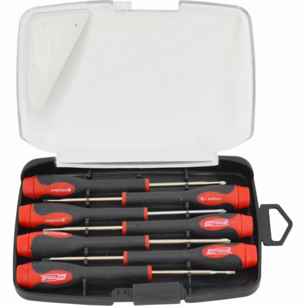 AWTools SADA PŘESNÝCH ŠROUBOVAČŮ S2 / 7 ks.