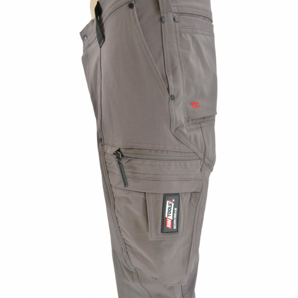 AWTools PRACOVNÍ KALHOTY T5/ GREY/ S