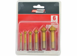 AWTools vrtačka KUŽELOVÁ SADA ZÁHLUBNÍHO NÁTĚRU 6dílná 6,3-20,5