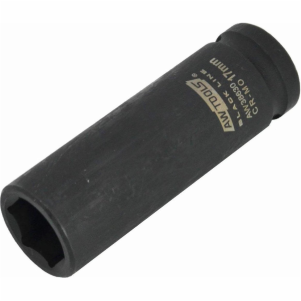 AWTools HEXAGON RÁZOVÁ ZÁSUVKA 1/2 LONG 30mm BLACK LINE
