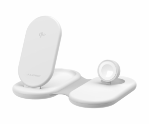 Alogic PackAway 3-in-1 Qi2 Wireless Charging Stand White