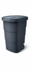 Popelnice Prosperplast Wheeler 95 l antracit, černé víko