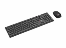 C-TECH klávesnice s myší WLKMC-03, Bezdrátový set 2.4GHz, CZ, Černá