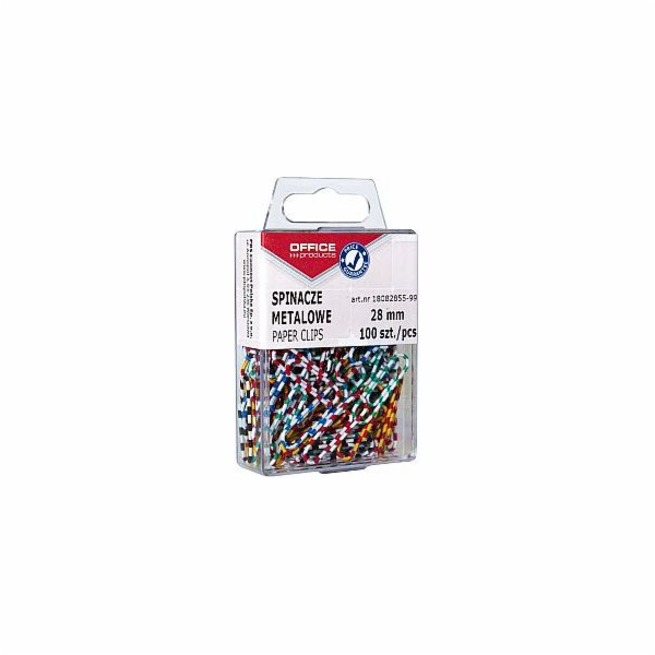 Kancelářské potřeby Zebra kovové spony 28mm