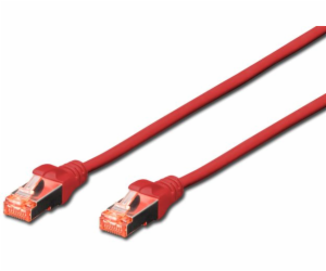 Digitus Patchcord CAT6, S-FTP, 0,5m, červený, 10 ks (DK-1...