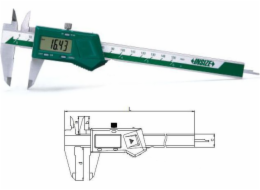 Insize Elektronické posuvné měřítko maua se šroubovým měřicím rozsahem 0-150 mm / 0-6 insize (1108-150w)