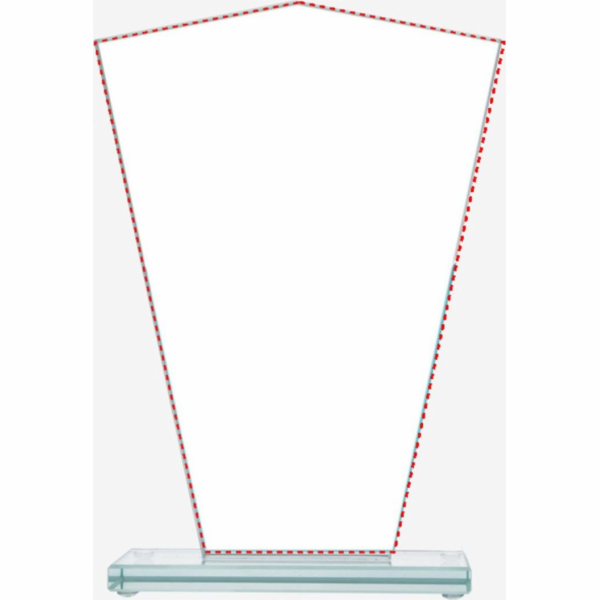 Victoria Sport Glass Trophy s oddělenou základnou